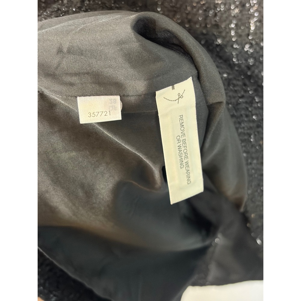 Ann Taylor Black Silver Metallic Tweed Sheath Dress Size 12 Career Office Work - Picture 4 of 7